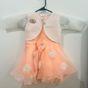 Orange party wear dresss